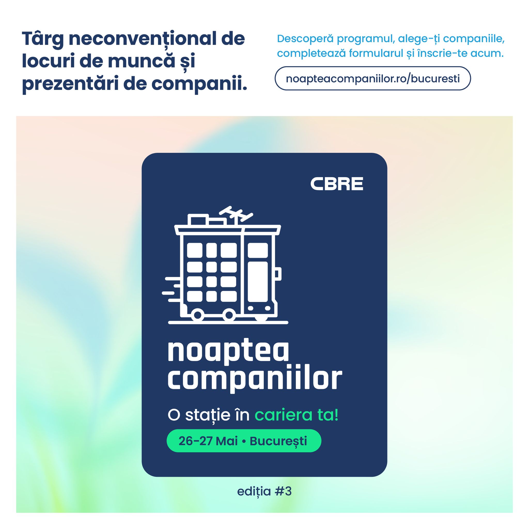Târg neconvențional de locuri de muncă și prezentări de companii